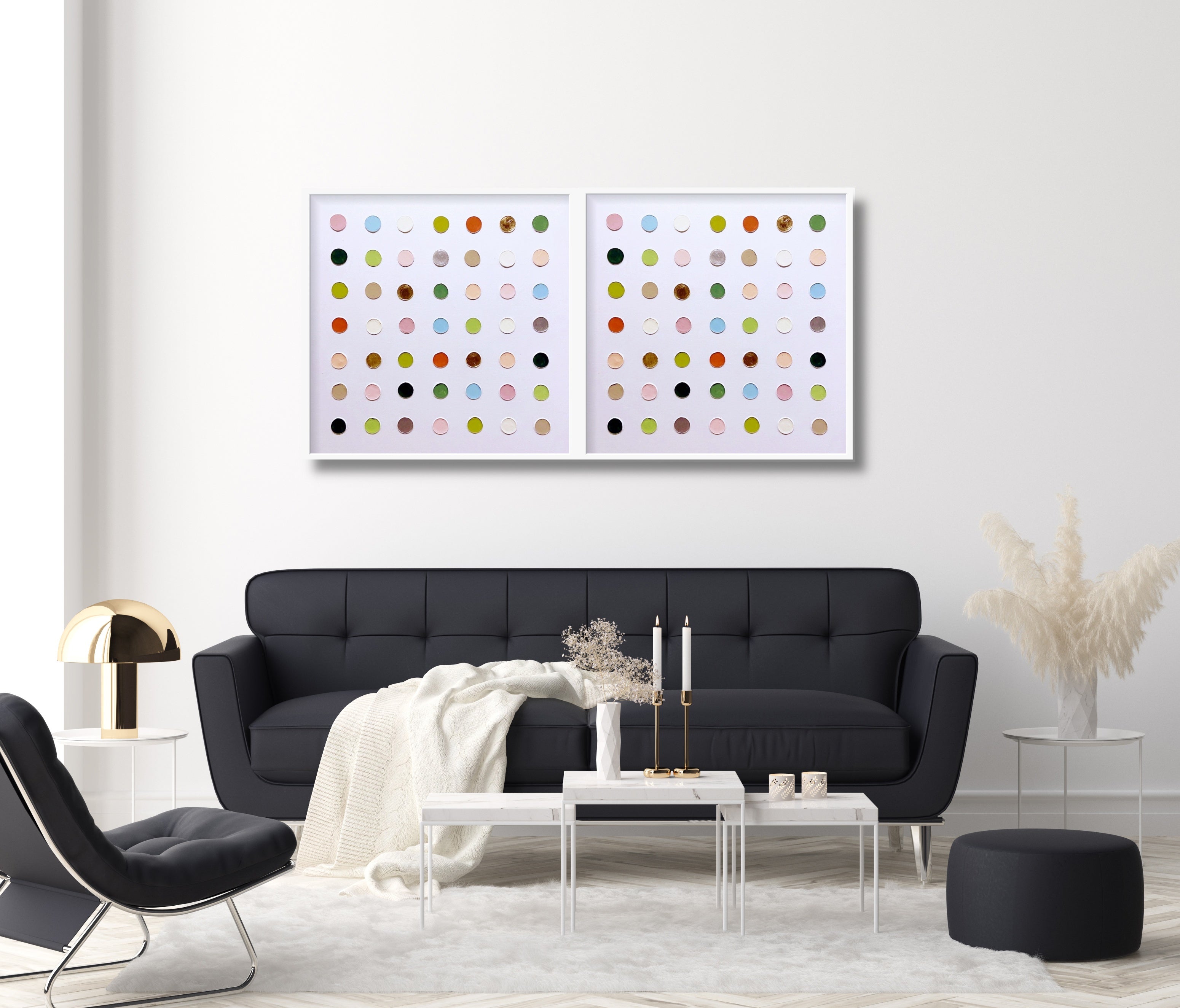 Dot in the white